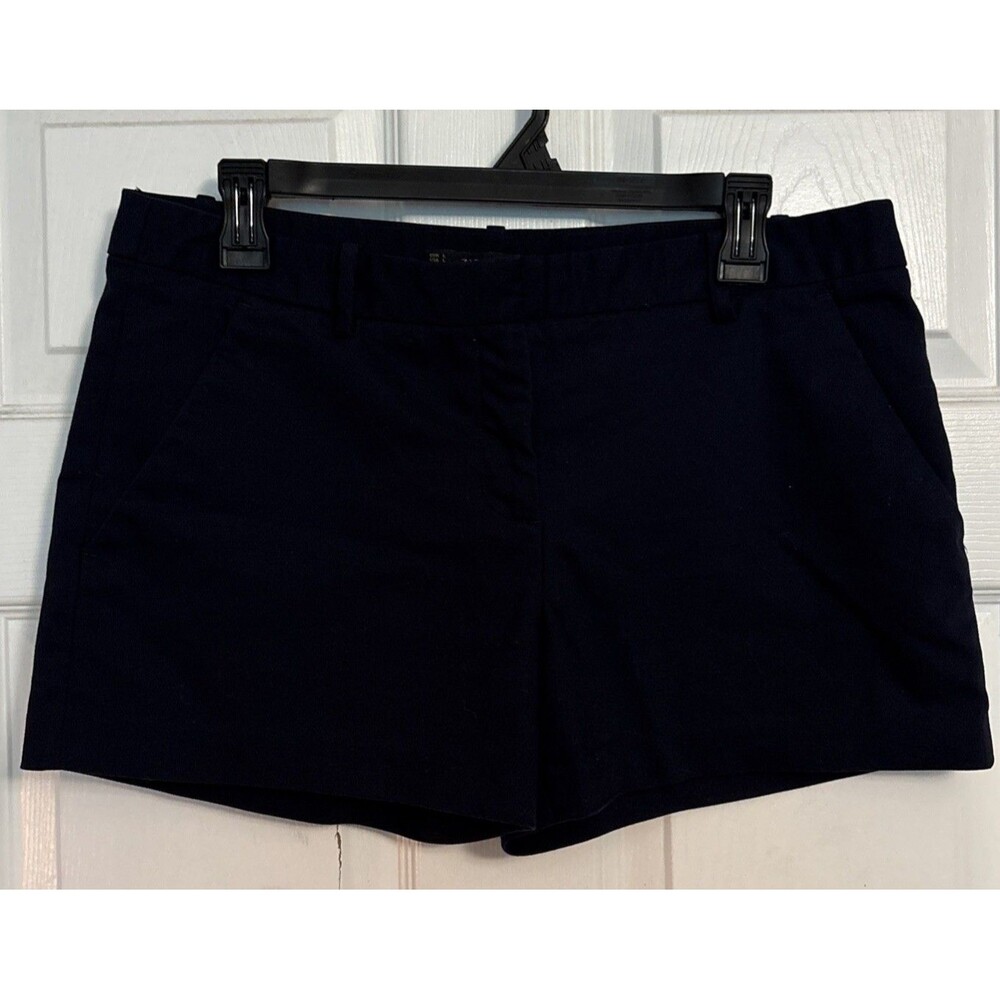 Zara Woman’s Shorts Navy Blue Chino Casual Summer Resort Beach Vacation,  Size L